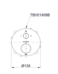  Van điều chỉnh nhiệt độ kèm nút chuyển hướng TOTO TBV01408B 