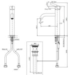 Vòi Lavabo TOTO TLG11303V Nóng Lạnh Cổ Cao