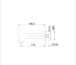 Vòi Xả Bồn TOTO TBG11001B Âm Tường