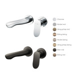  Vòi lavabo nóng lạnh gắn tường GO TOTO TLG01311BB 