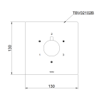  Van chuyển hướng 3 đường nước TOTO TBV02102B#BFG